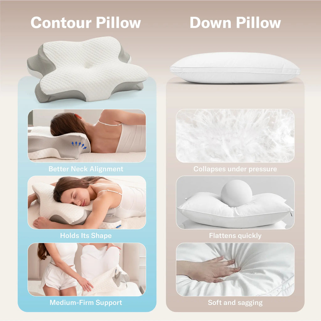 Ergonomic Cervical Pillow | Orthopedic Memory Foam for Neck Support 💤🌙