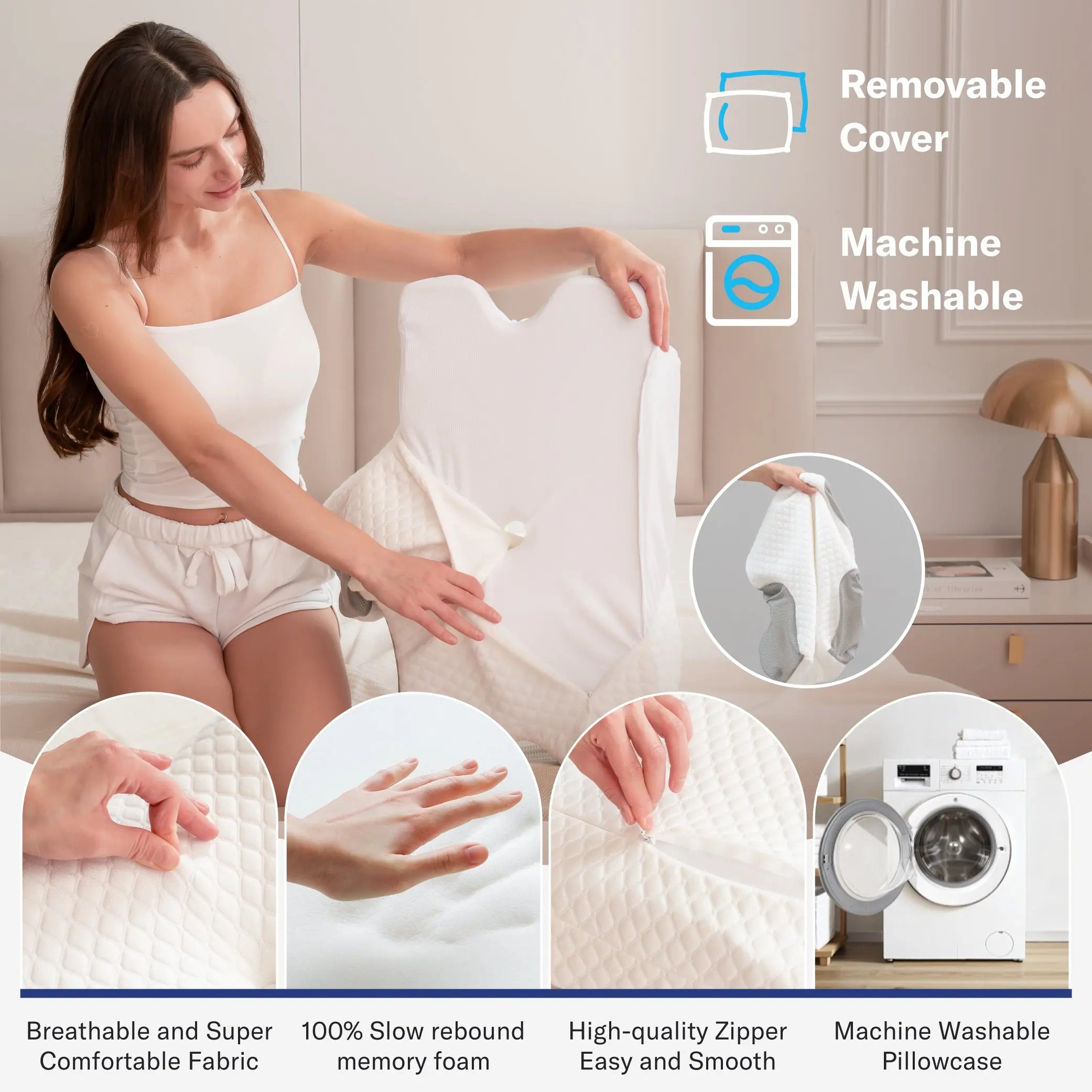 Ergonomic Cervical Pillow | Orthopedic Memory Foam for Neck Support 💤🌙