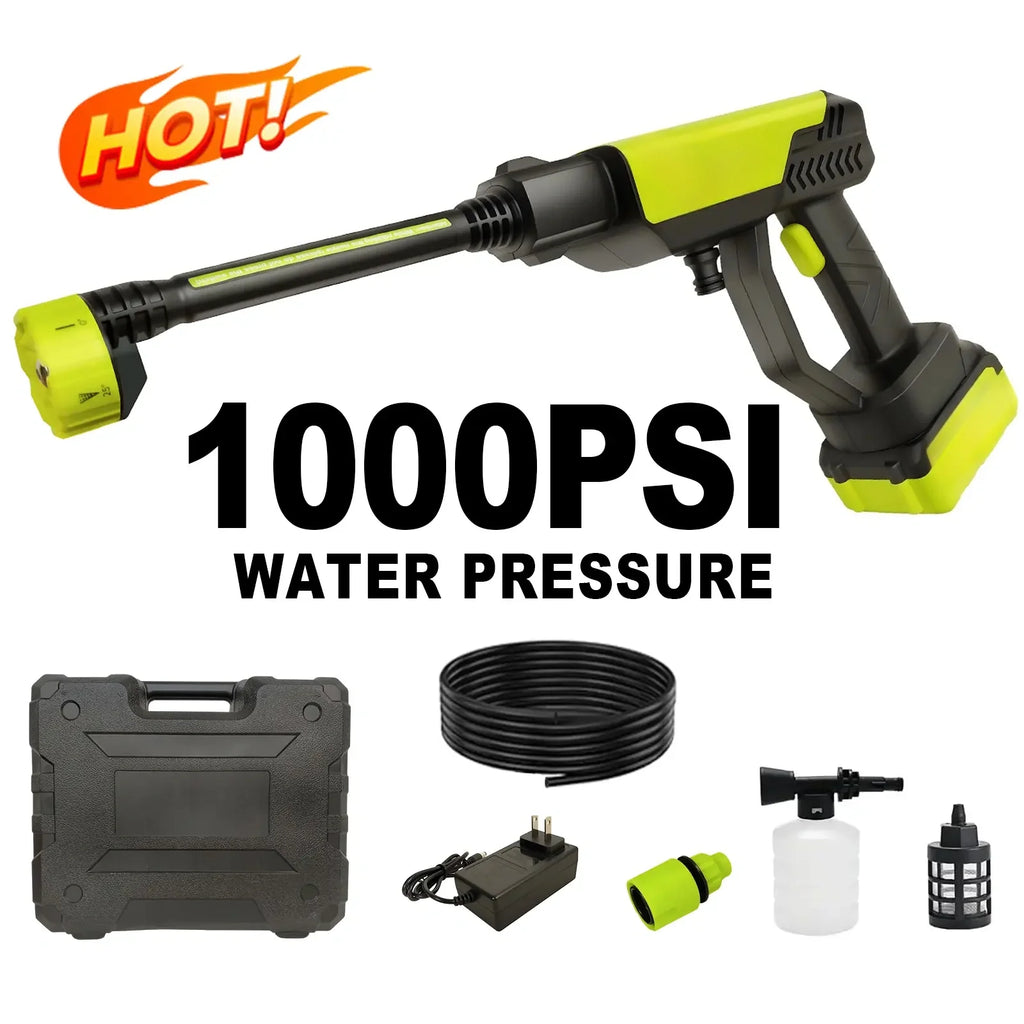 1000 PSI Cordless Pressure Washer Gun | Portable Power Cleaner 🚗💦