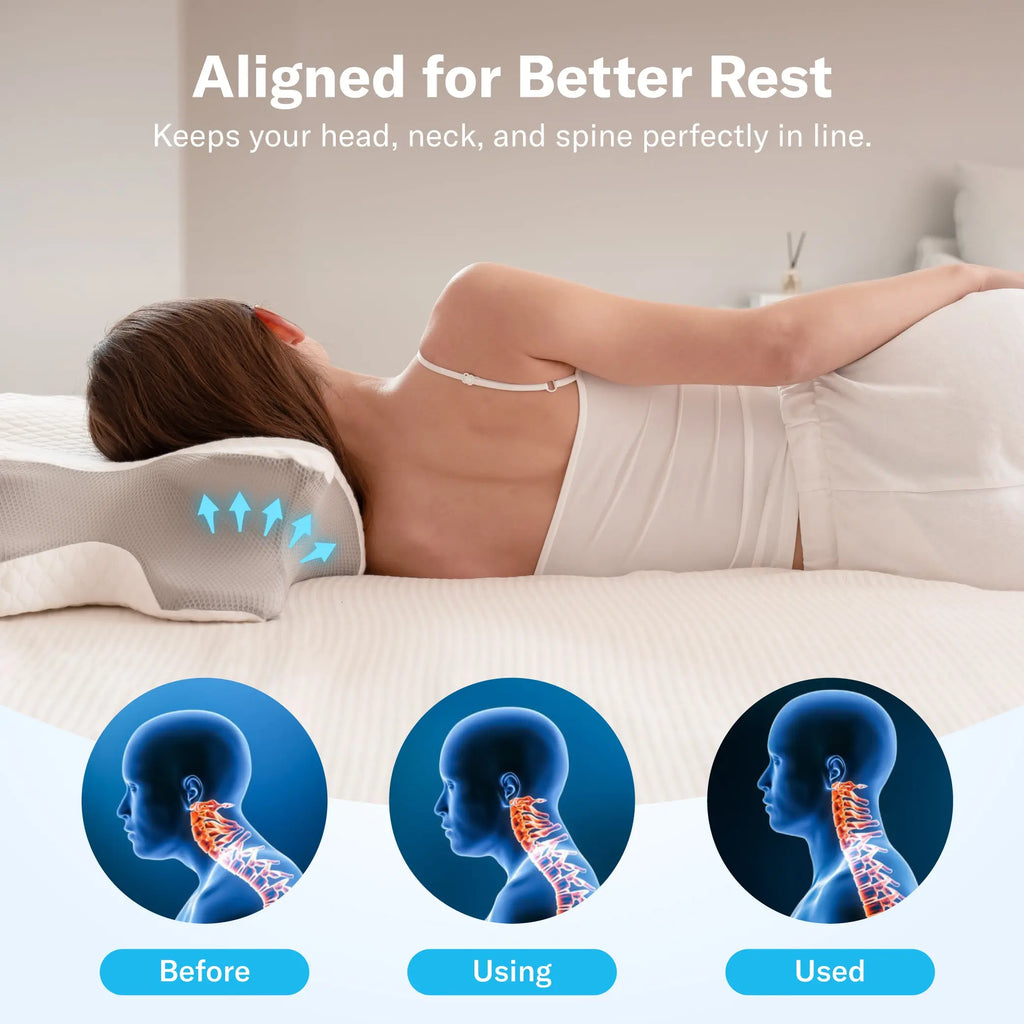 Ergonomic Cervical Pillow | Orthopedic Memory Foam for Neck Support 💤🌙