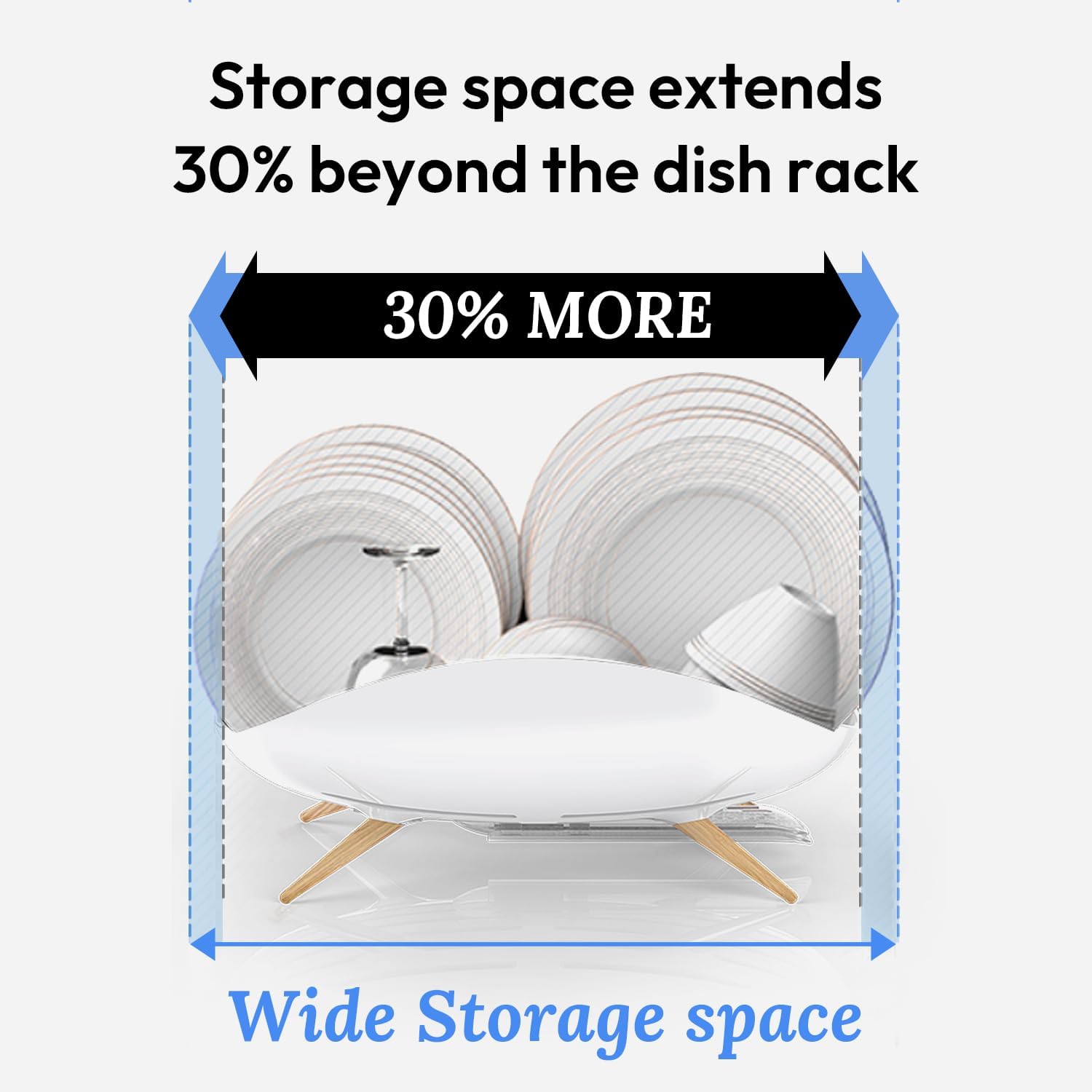 Premium Self-Draining Dish Drainer | Minimalist Anti-Rust Rack 🍽️