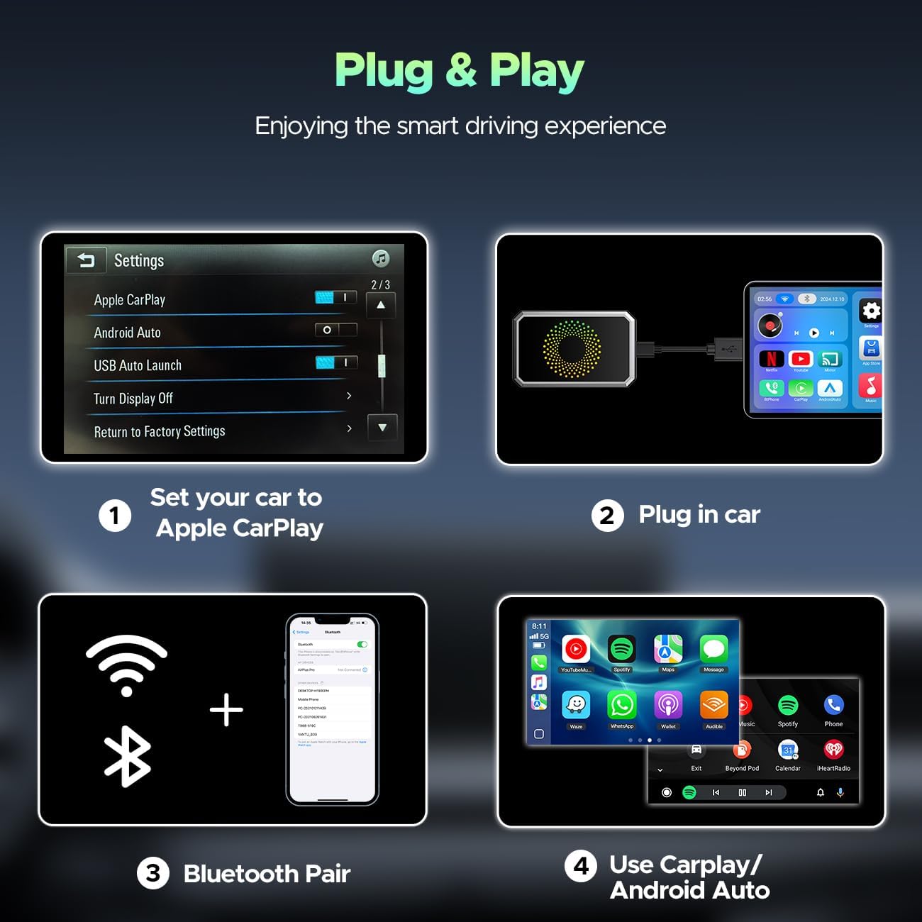 🎉 Last day! 60% off! ⏰️ 🔥 3-in-1 Magic Video Box for Streaming Netflix/YouTube/TikTok,