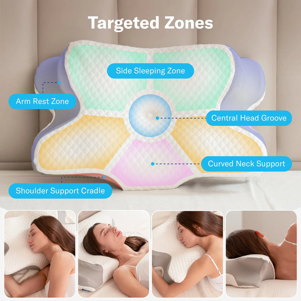 Ergonomic Cervical Pillow | Orthopedic Memory Foam for Neck Support 💤🌙