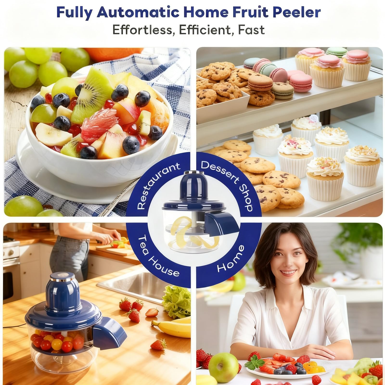 💥3-in-1 Automatic Fruit & Garlic Peeler 🍇🧄